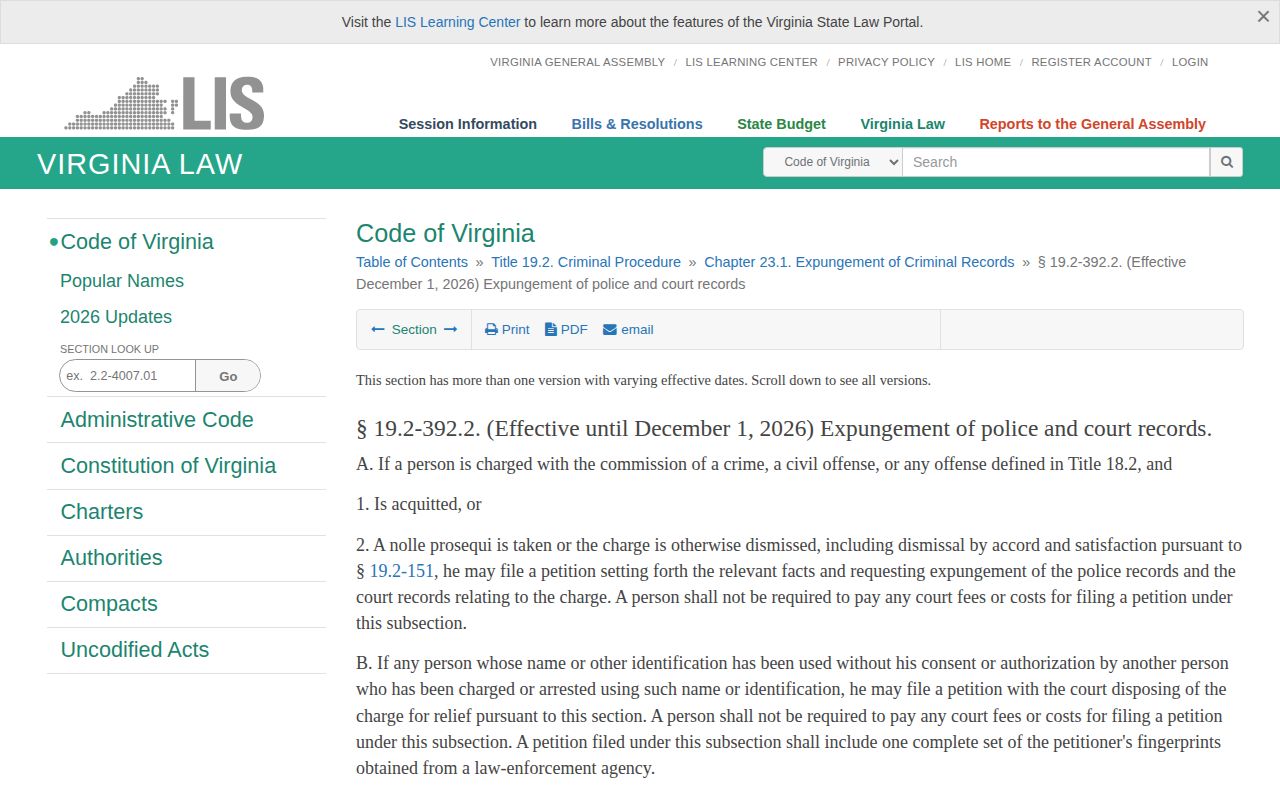 Virginia expungement law affecting Isle of Wight County released mugshots