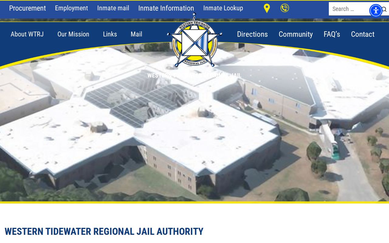 Western Tidewater Regional Jail history and release facility profile